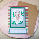 Весела картичка с ленивец – ръчно изработен подарък за дете