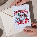 Картичка Merry Christmas Bruh с плик