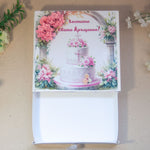 Чекмедже на картичка за кръщене подходящо за бижу или пари