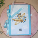Ръчно изработена картичка за бебе момче