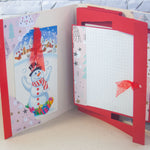 Ръчно изработен коледен албум с празничен дизайн и място за снимки