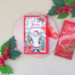 Празнична коледна картичка с възможност за добавяне на име