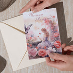 Нежна картичка за жена с надпис Честит рожден ден