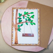 Детска картичка с люлка – ръчна изработка с 3D ефект