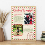 Персонализиран коледен вестник в рамка