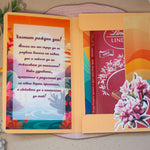 Ръчно изработена картичка за шоколад с абстрактен пейзаж за рожден ден