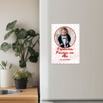 Коледен магнит за бебе момче - персонализирано име и дата