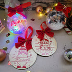 Комплект от персонализирани коледни топки