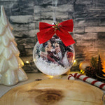 Персонализирана топка със снимка за коледна украса