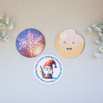 Коледен комплект от три подложки за чаши с различни празнични дизайни