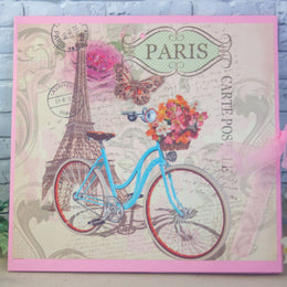 Албум с велосипед и Айфеловата кула – ръчна изработка