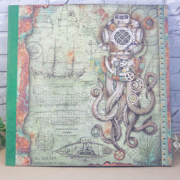 steampunk мини албум за снимки с ретро дизайн